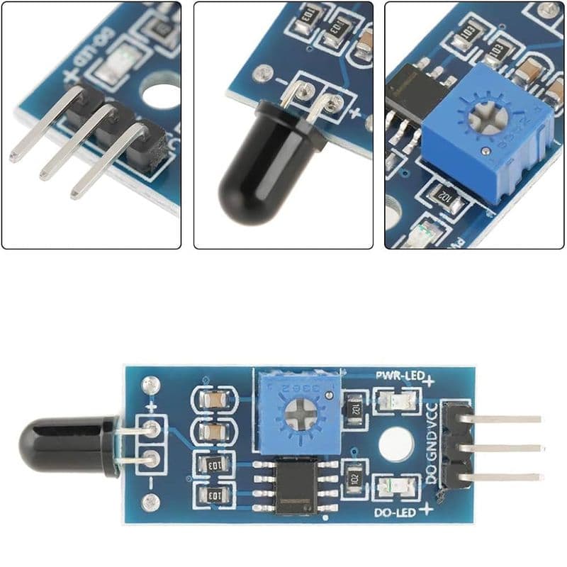 Flame Sensor Infrared Receiver Ignition Source Detection Module - View 3