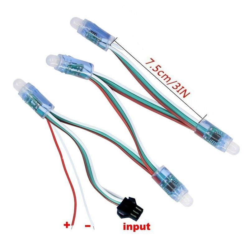 WS2811 Neopixel RGB Waterproof Pixel LED Strip (Pack of 50 LED's) - View 3