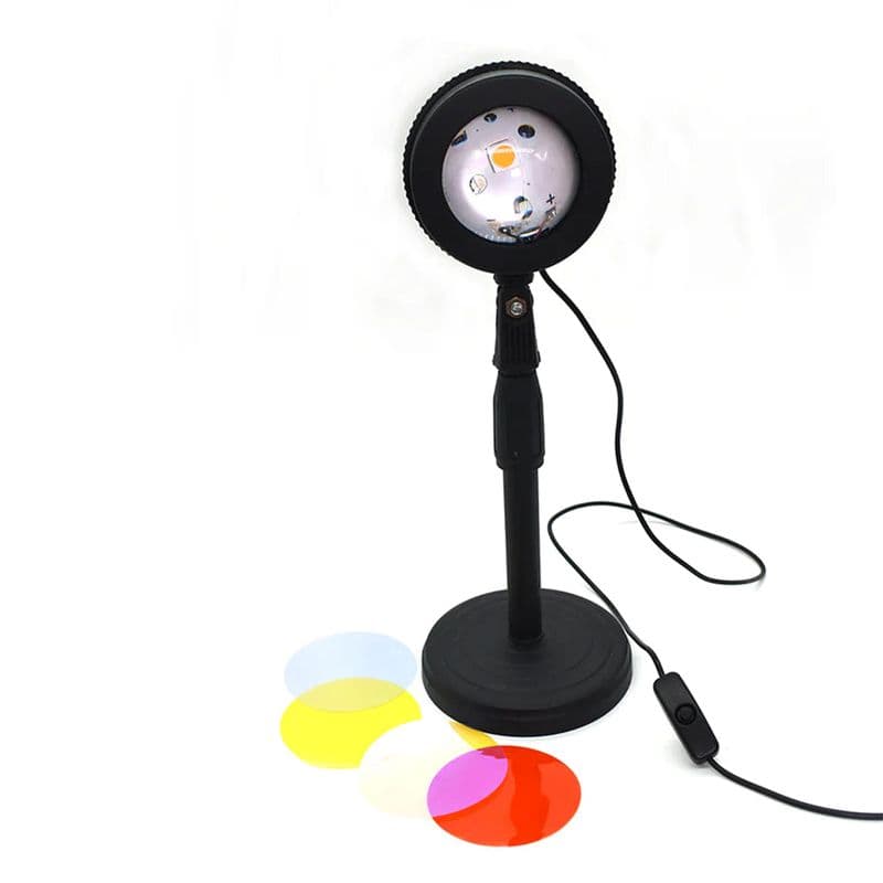 4 Colors Sunset Lamp, Sunset Projection Lamp LED Night Lights - View 1