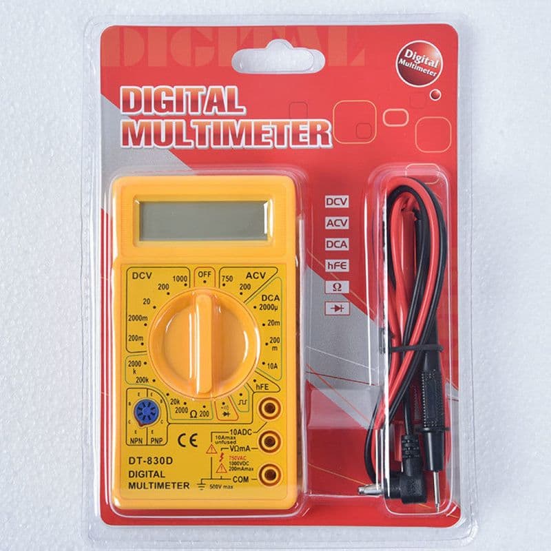 DT830D - Pocket Size Digital Multimeter - Multipurpose Electric meter - View 2
