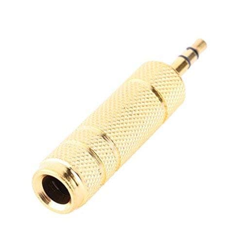 3.5mm (1/8 inch) Male to 6.35mm (1/4 inch) Female Adapter Connector - View 1