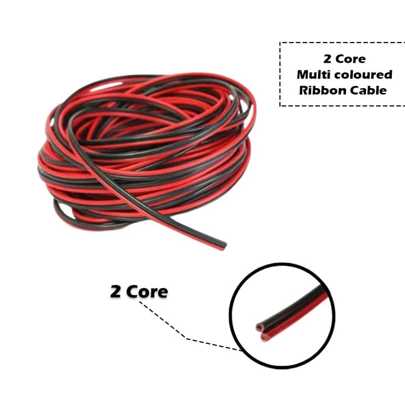 Multi-coloured Ribbon Cable Wire - View 2