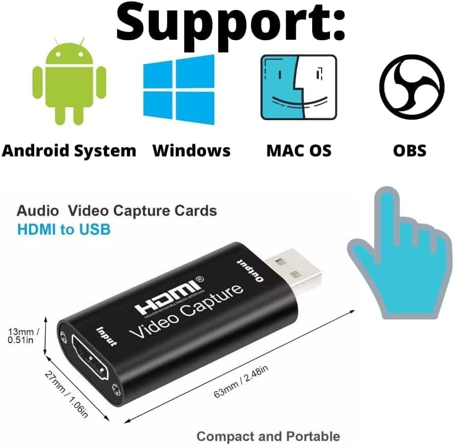 HDMI Video Capture/Audio Video Capture Cards – HDMI to USB 2.0 - View 3