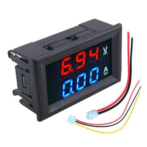0-100V Dual LED Voltmeter Ammeter Monitor Panel (Without Shunt) - View 3