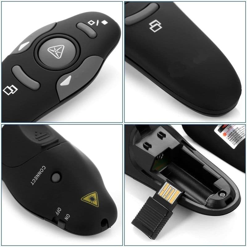 USB Wireless Remote Control Professional Laser Pointer Presenter Slide Changer Controller - View 2