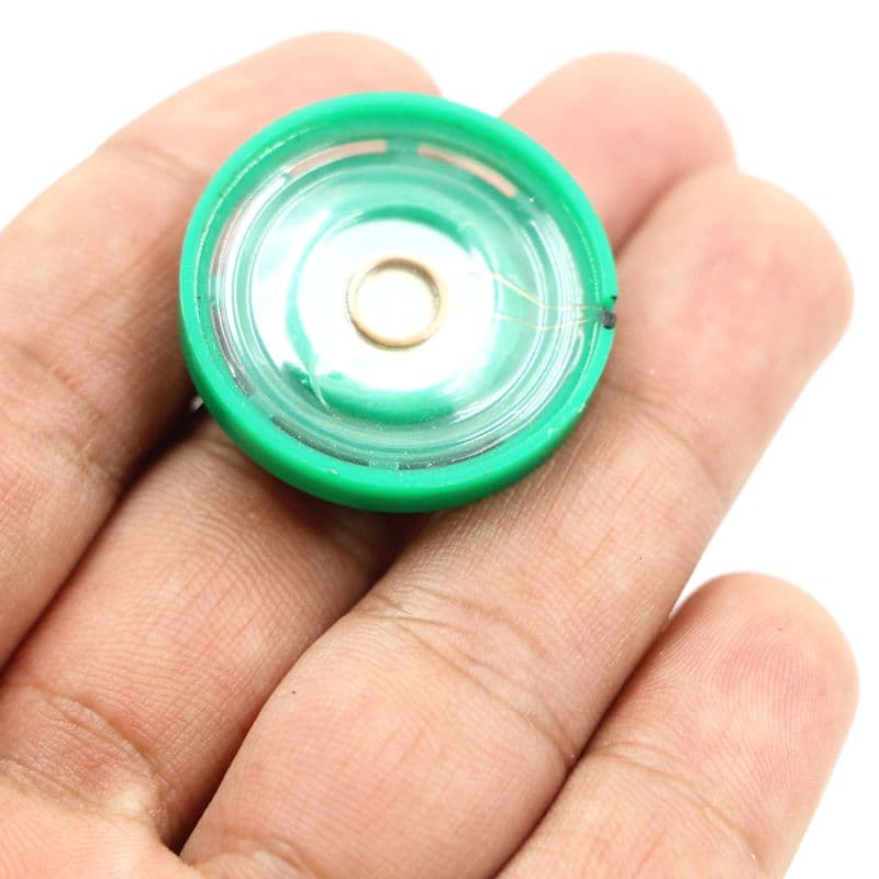 29mm Mini Mylar Miniature Speaker Plastic Toy Speaker Green/Black - View 1