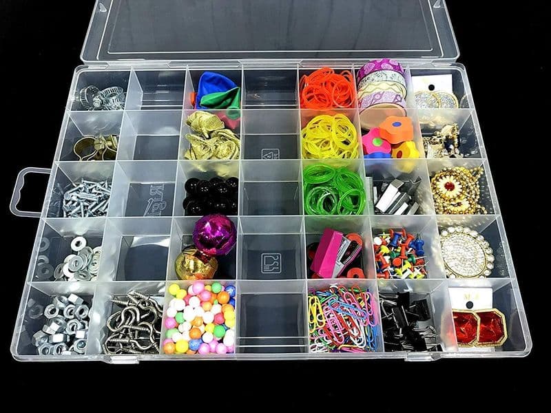 Adjustable Partition Clear Plastic Box Component Organiser - View 2
