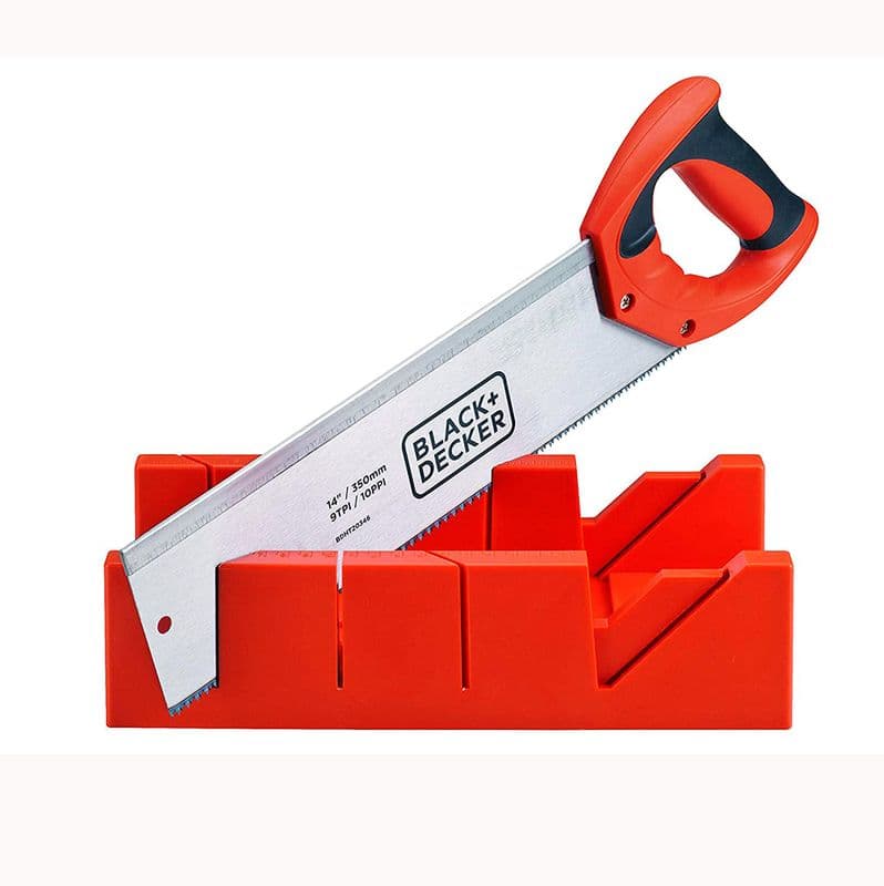 BLACK+DECKER BDHT20346 Steel Mitre Box with Saw 350mm - View 1