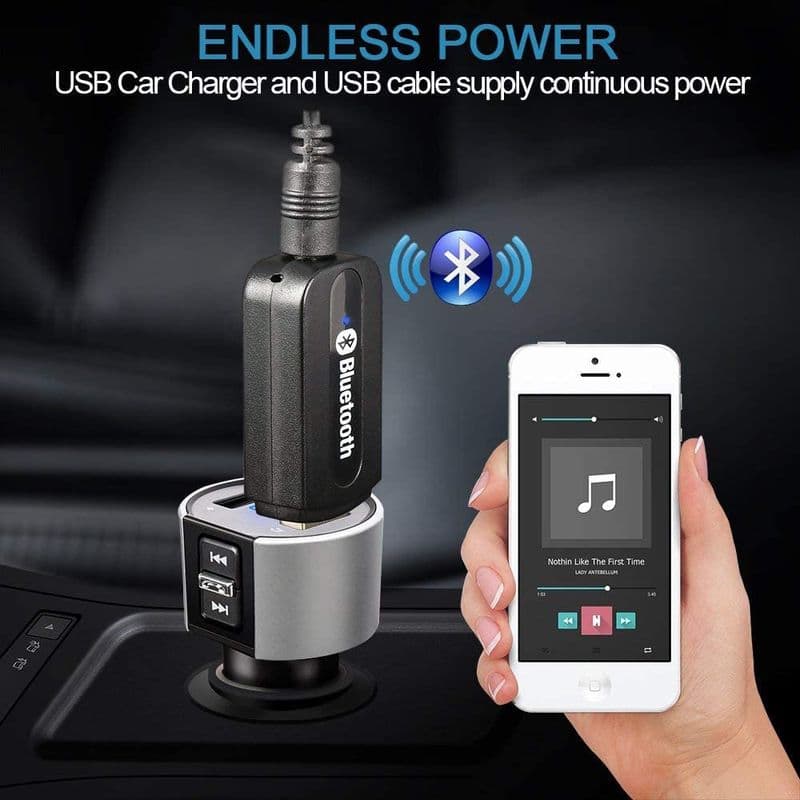 Bluetooth USB Drive Audio Receiver with 3.5mm Cable - View 2