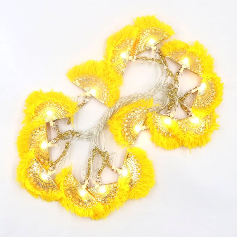 Yellow Thread Fan Pankha 14 LED String Fairy Lights - View 3