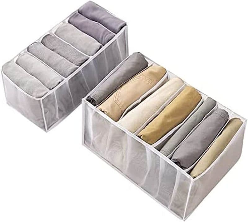 7 Grids Washable Wardrobe Clothes Mini Organizer 32x22x18 - View 1