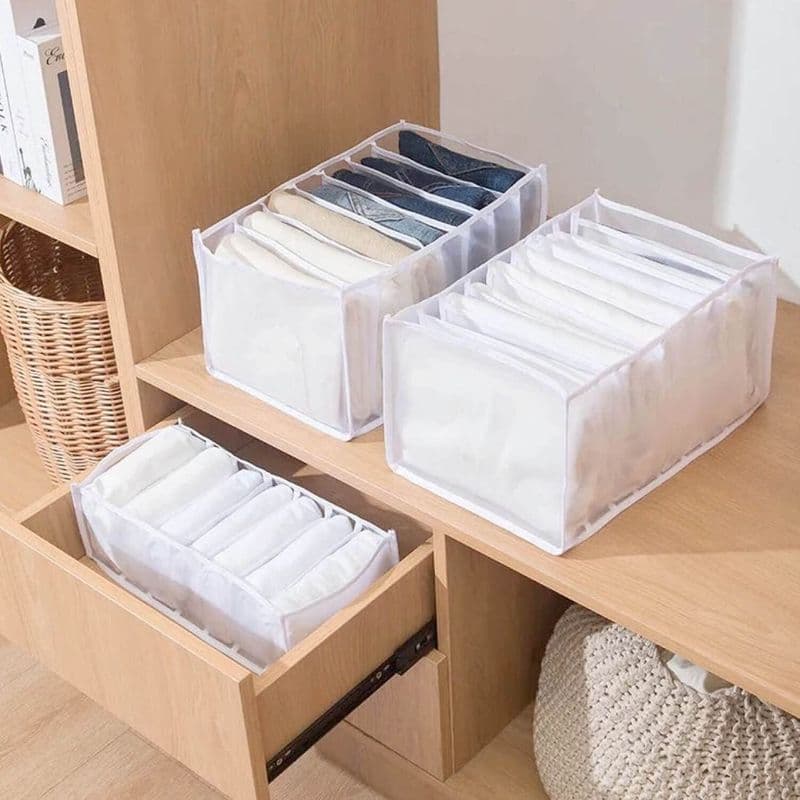 7 Grids Washable Wardrobe Clothes Mini Organizer 32x22x18 - View 2