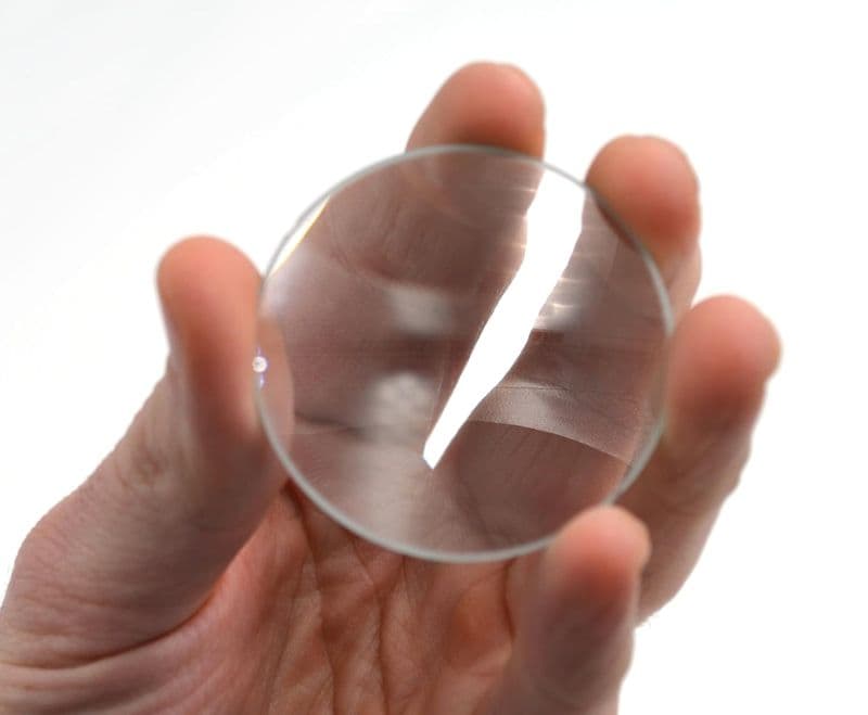 Double Convex Lens, 20mm Focal Length, 2in" (50mm) Diameter - View 2