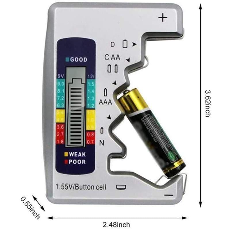 Battery Tester and Voltage Indicator For AA AAA C D 9V 3V 1.5V Cells - View 2