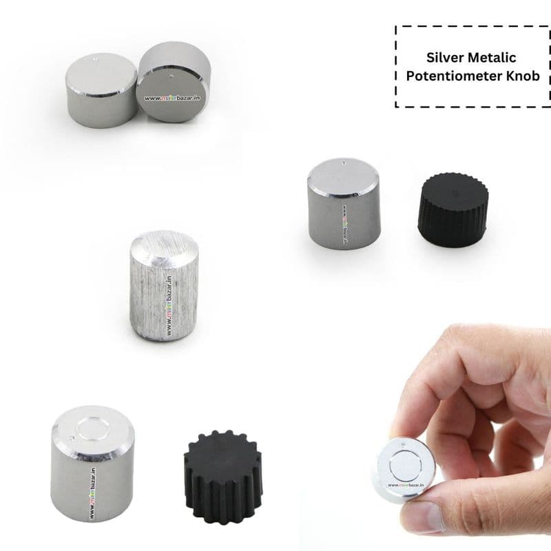 Silver Metalic Potentiometer Knob - View 1