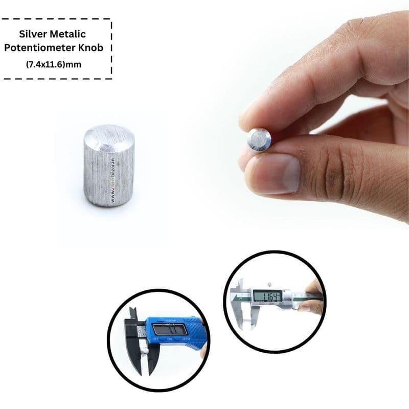 Silver Metalic Potentiometer Knob - View 2