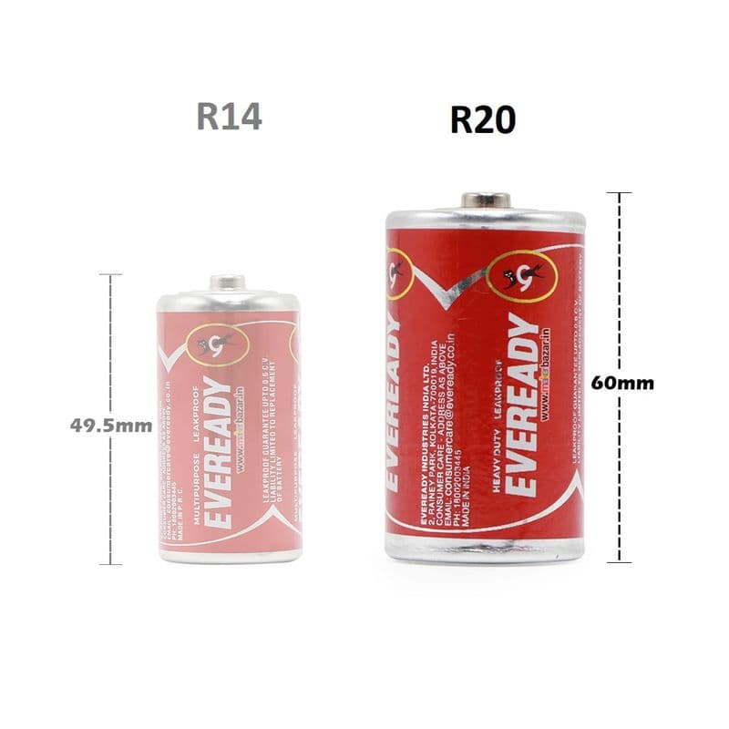 Eveready Heavy Duty 1050 R20 1.5v D Cell Non-Rechargeable Battery - View 2