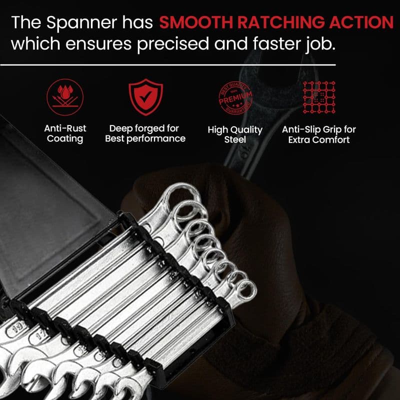 Generic: Spanner Set Hand Tool Wrench Kit - View 1