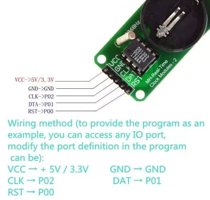 DS1302 Real Time Clock (RTC) Module - View 2