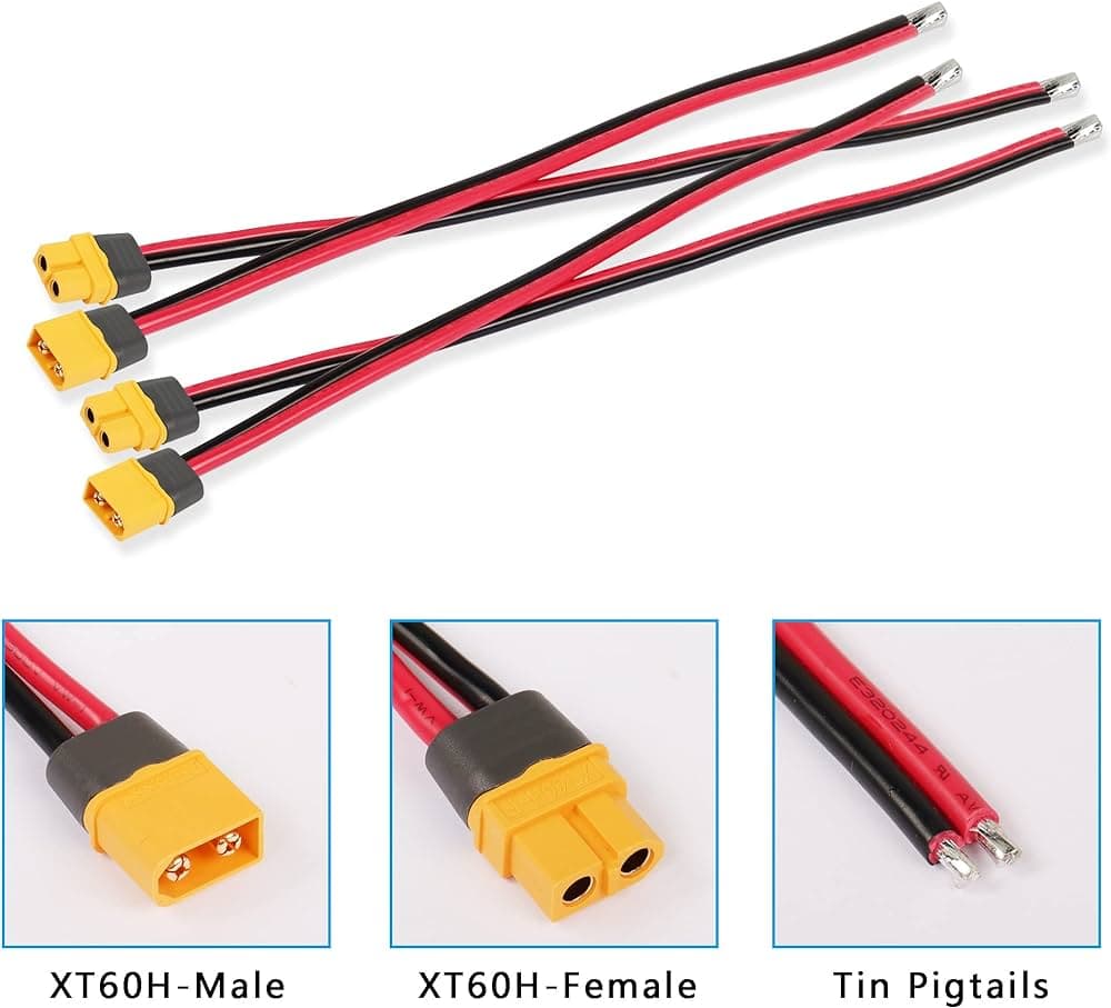 XT60H Battery Connector With Silicon Wire - View 1