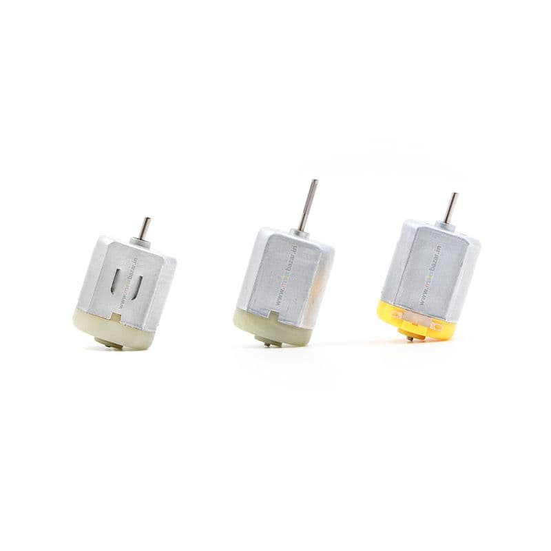 Big DC Toy Motor - Single Shaft Flat 280 Motor (34 x 24 x 18mm) - View 1