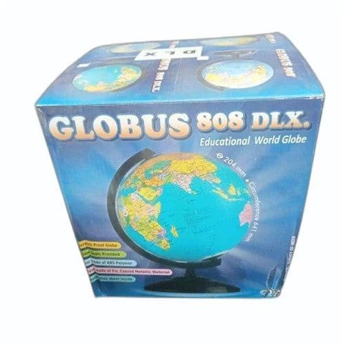 Rotating World Globe With Metal Base - View 2