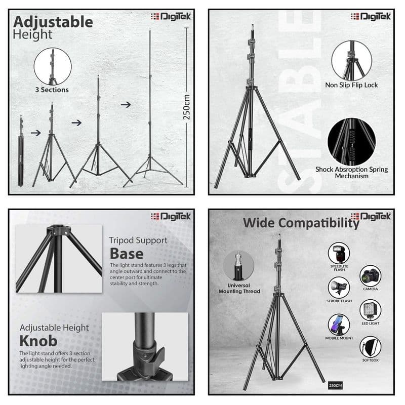 Digitek: DLS Light Stand - View 2