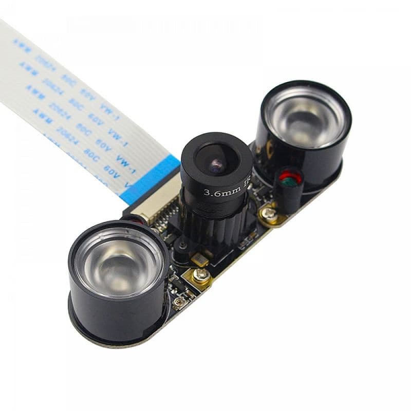 Raspberry pi 4B/3B+/Zero/WH Infrared Focus Adjustable Night Vision Camera with Bracket and Screwdriver - View 2