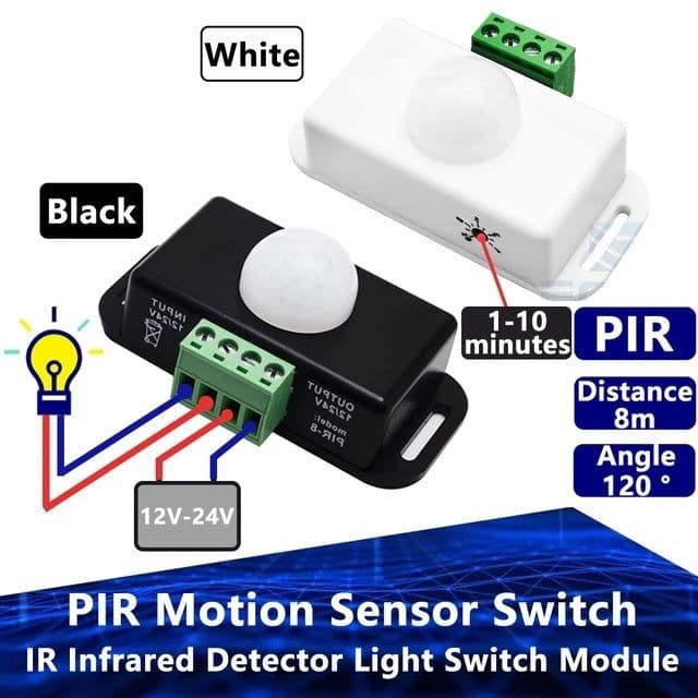 PIR-8 DC 12V-24V 8A Infrared PIR Motion Sensor Switch - View 3