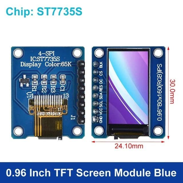 ST7735/ST7789 TZT TFT Display SPI HD Colour Screen - View 2
