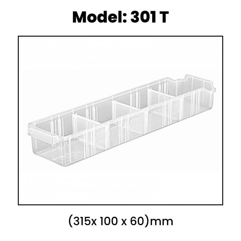 Alkon: Transparent Panda Shelf Bins - View 2