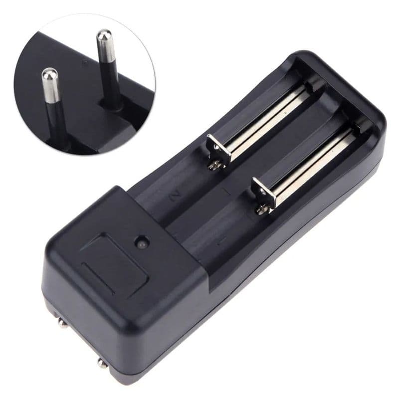 [Type 2] 3.7V 18650 Dual Battery Charger Li-ion Cells - View 1