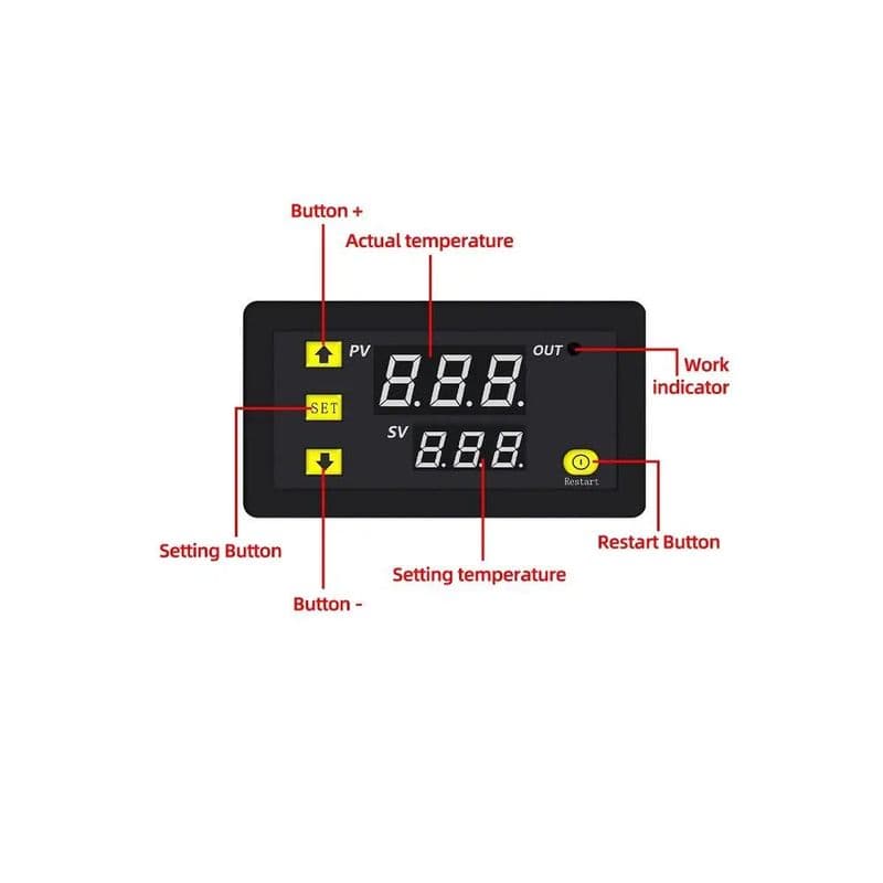 W3230 Digital Temperature Controller Microcomputer Thermostat Switch - View 3
