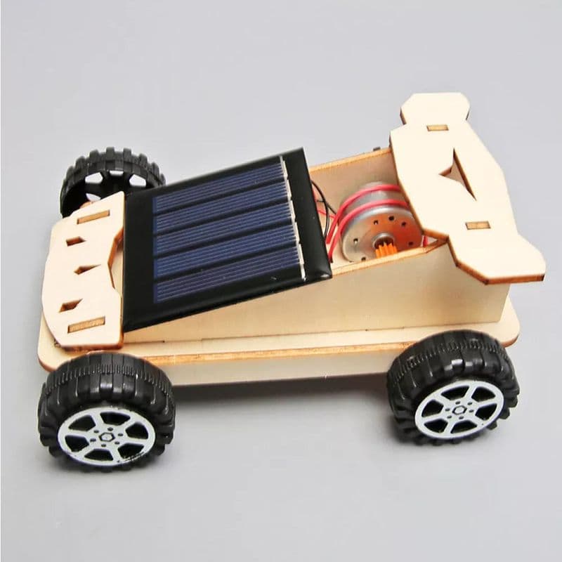 Wooden DIY Solar Panel Car Learning Toy Science Kit - View 2