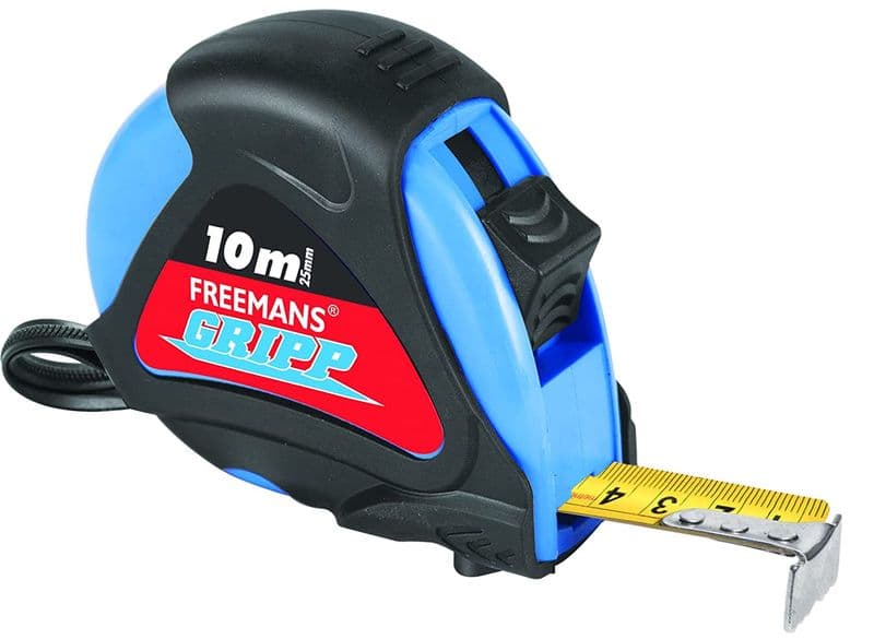 Freemans: Gripp 10MX25mm Steel Pause Plus Lock Measuring Tape - View 1