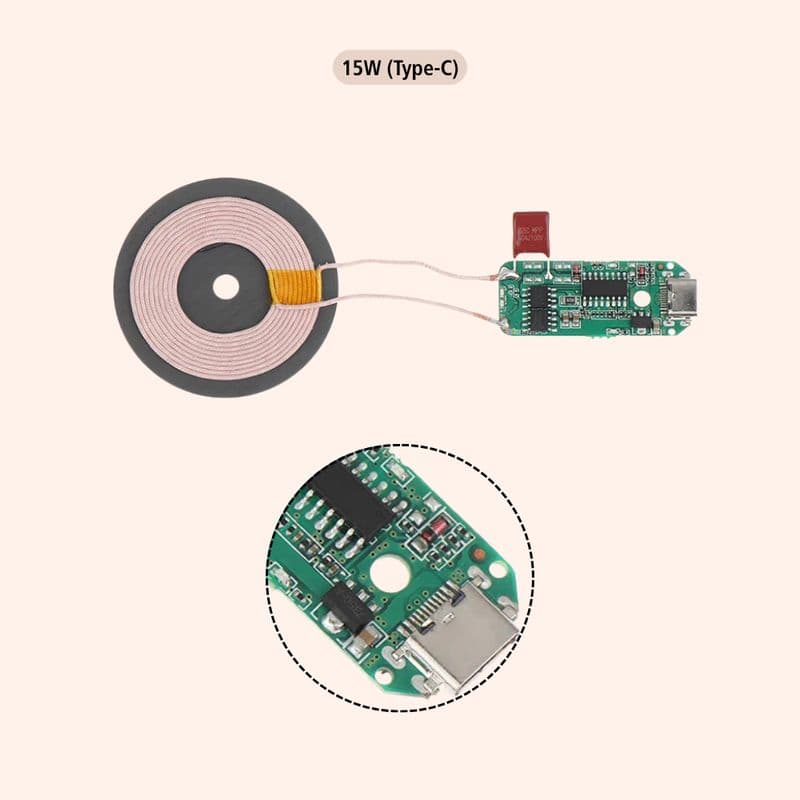 5V Fast Charging Wireless Charger PCBA DIY Accessories Standard - View 2