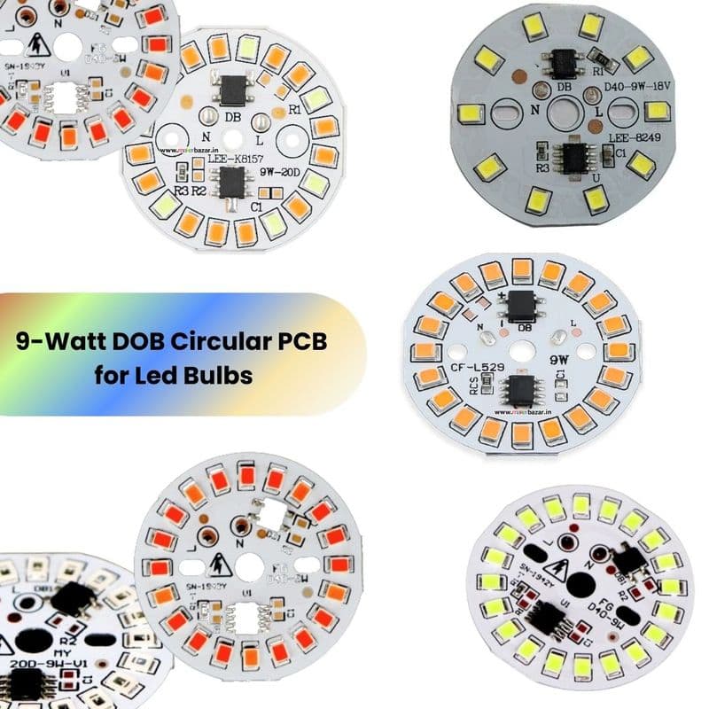38mm 9-Watt 20-LEDs AC DOB Led Circular PCB for Led Bulbs - View 1