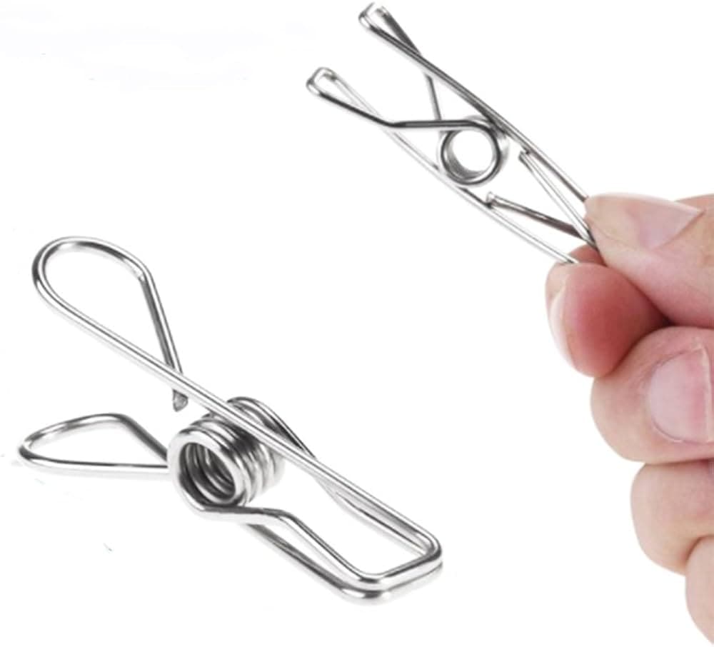 Stainless Steel Sturdy Clothes Hanging Clips - View 3
