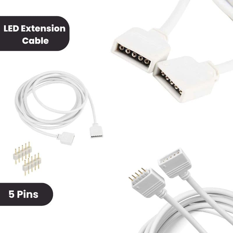 LED Strip Connector Extension Cable Cord - View 3