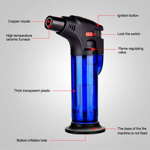Windproof Refillable Butane Jet Torch Flame Gas Lighter Tool - View 2