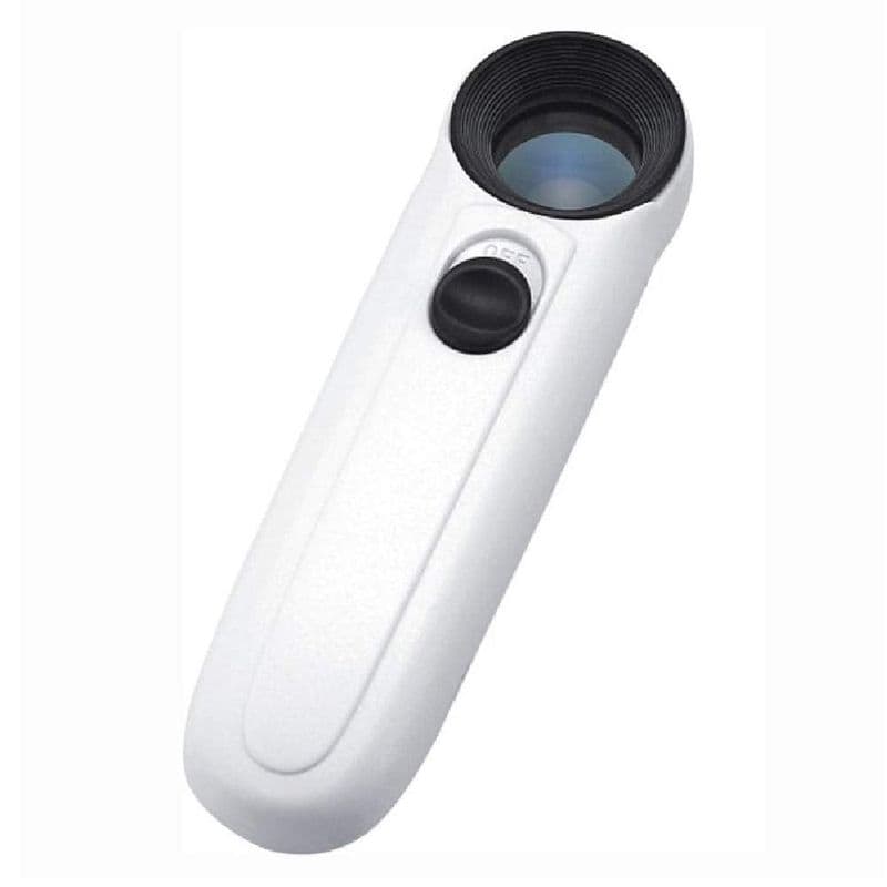 High Power 40x 2040 Lighted Magnifying Glass Hand Held Magnifier for Close Inspection of PCB. - View 1