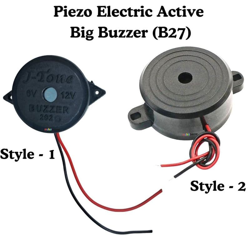 Piezo Electric Active Big Buzzer B27 - View 1
