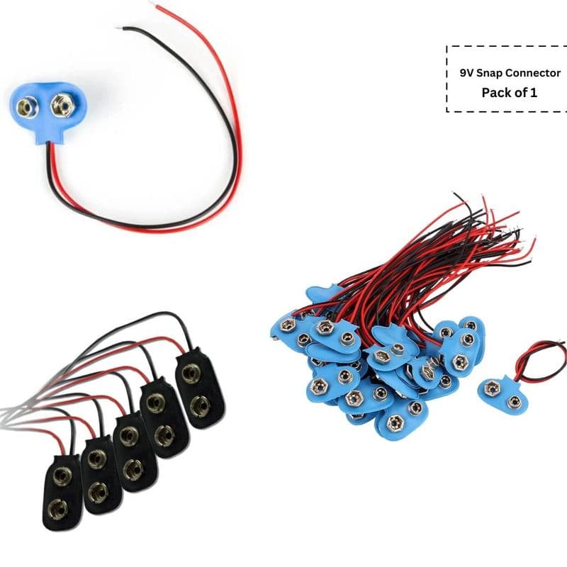 9V Battery Snap Cap Connector - View 2
