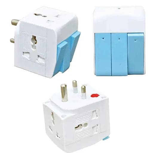 Multipurpose 3-in-1 Plug Socket with Switch - View 2