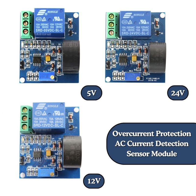 Overcurrent Protection AC Current Detection Sensor Module - View 1