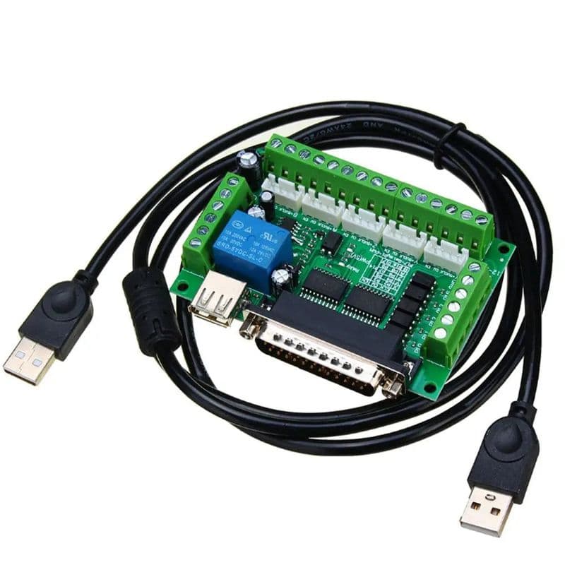 MACH3 Interface Board CNC 5 Axis With Optocoupler Adapter - View 1