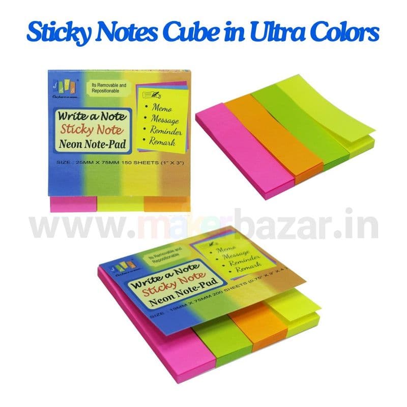 Sticky Notes Cube in Ultra Colors - View 1