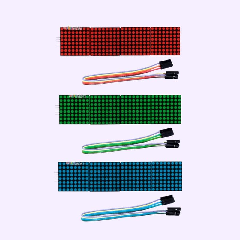 MAX7219 8x32 Dot Matrix Microcontroller Module LED Display - View 1