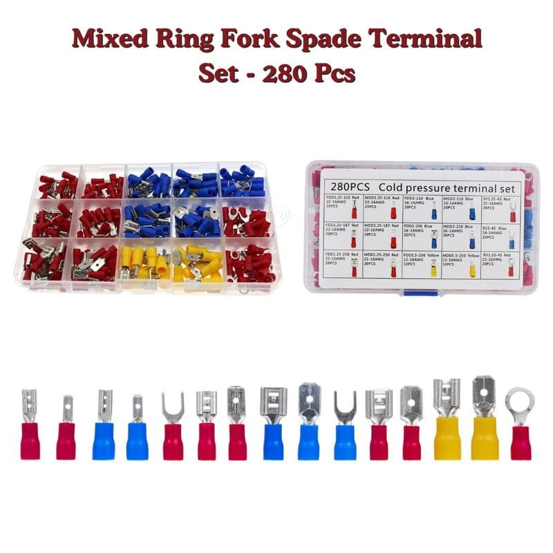 Electrical Cold Pressure Insulated Terminal Crimp Thimble Pins Set - View 1