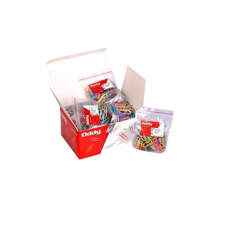 Oddy: Multi-Colored Vinyl Coated Paper Clip - View 1
